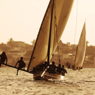 Dhow sailing Lamu Island beach vacation