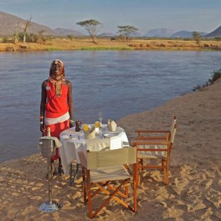 Ashnil Samburu Camp Riverside Dinning