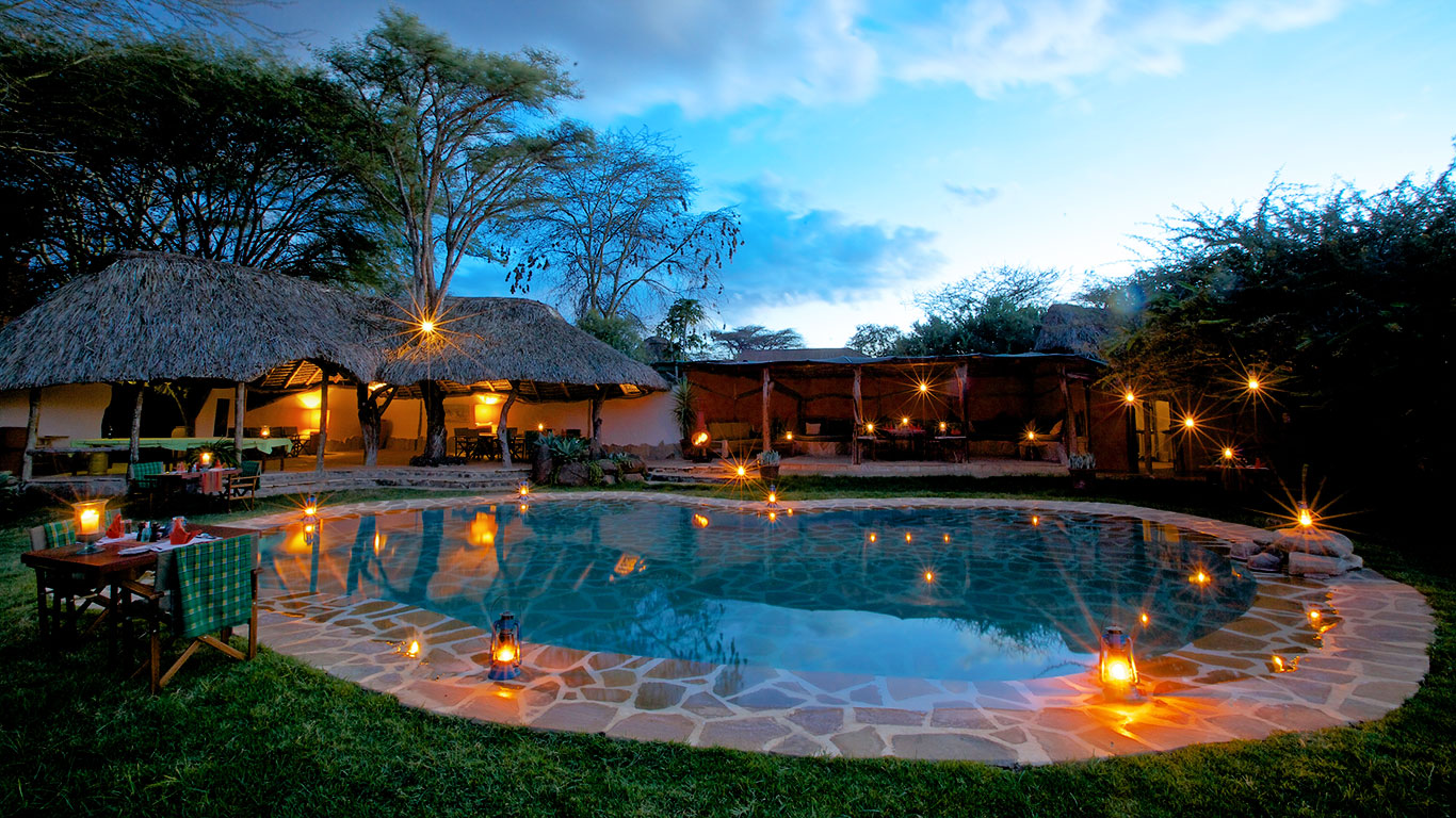 Elewana Lewa Safari Camp Pool Area