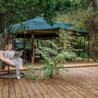 Guest in Soroi Mara Bush Camp