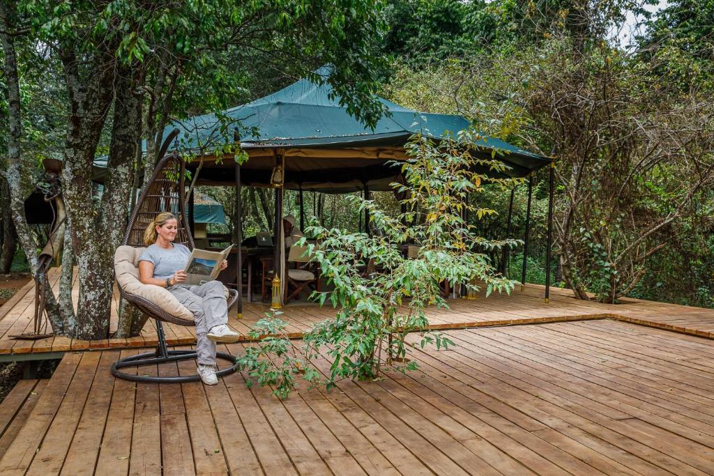 Guest in Soroi Mara Bush Camp
