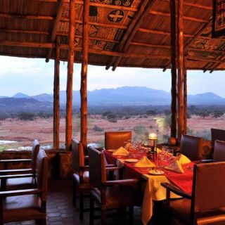 Restaurant area Kilaguni Serena Safari Lodge Tsavo West