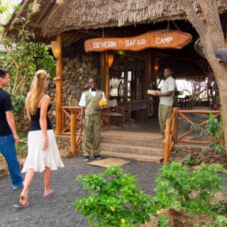 Entrance Severin Safari Camp Tsavo West Kenya