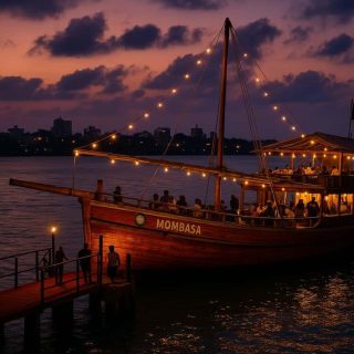 Sunset dhow cruise with dinner in mombasa